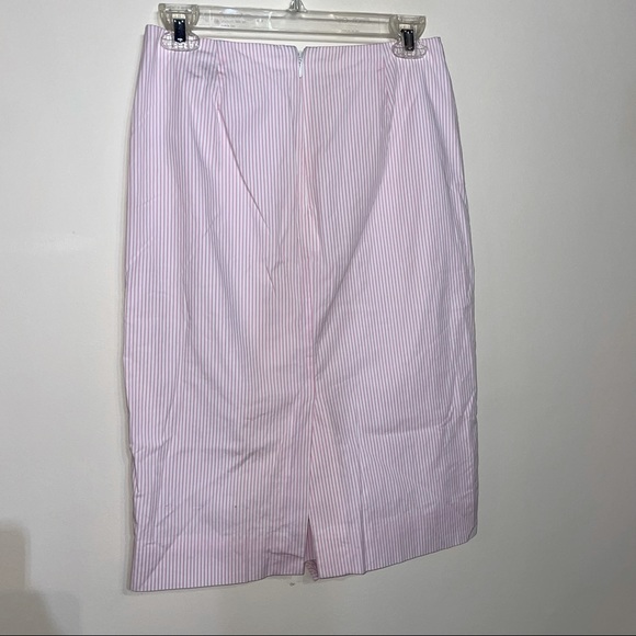 Pink and White J. Crew Pencil Skirt 2 - Picture 4 of 6